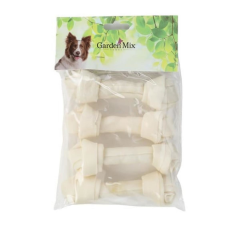 Gardenmix Beyaz Düğümlü Deri Kemik 4'lü