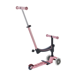 Micro Mini 6 in 1 Deluxe Rock and Go LED Scooter Dusty Rose