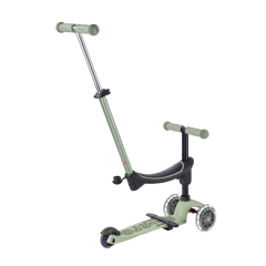 Micro Mini 6 in 1 Deluxe Rock and Go LED Scooter Olive Sage