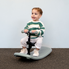 Micro Mini 6 in 1 Deluxe Rock and Go LED Scooter Olive Sage