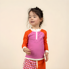 Kietla UV Korumalı Uzun Kollu Tişört Mayo Pink Red Pembe - 4-6 Yaş