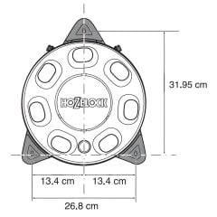 Hozelock 2420H Duvara Monte Hortum Makarası 30 mt