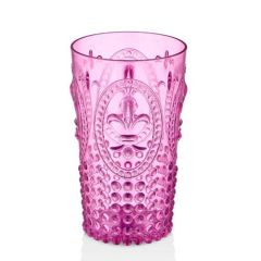 Akrilik Pembe Uzun Bardak