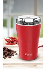 Kiwi Kspg-4819 Paslanmaz Çelik Kahve ve Baharat Öğütücü Kırmızı