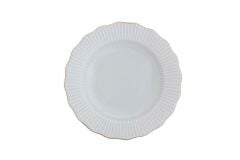 Porland Frilly Beyaz 24 Parça 6 Kişilik Yemek Takımı