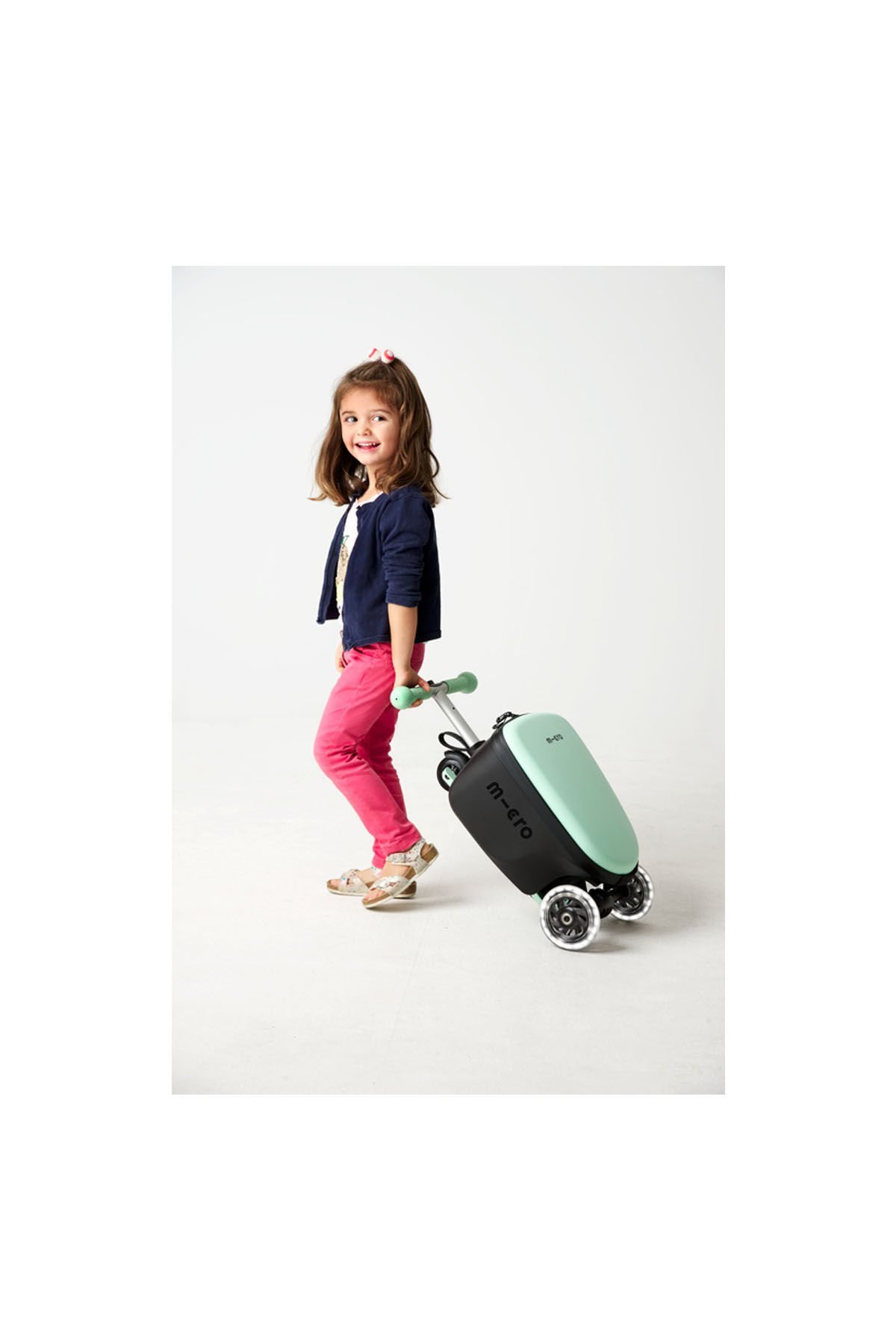 Micro Ride On Luggage Junior Mavi Mint - 2-6 Yaş