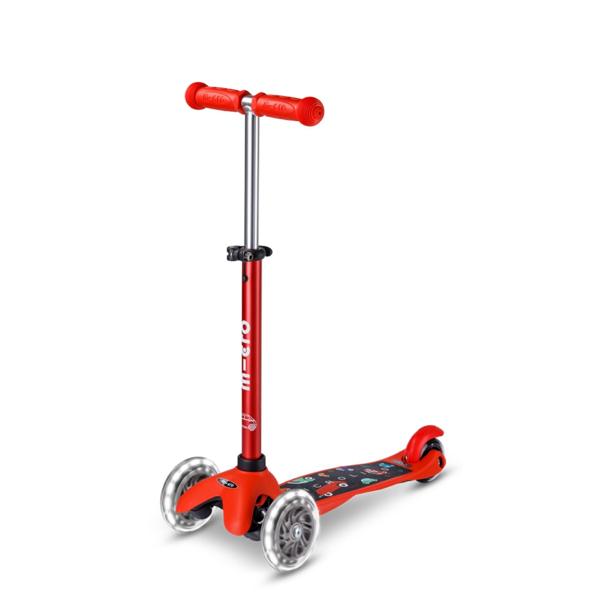 Micro Mini Minilino LED Red Scooter