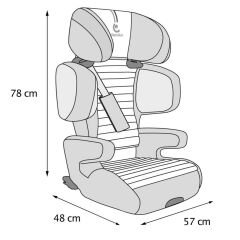Renolux Renofix 2 Softness Isofix 15-36kg Oto Koltuğu Siyah