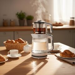 Fakir Bestea Çay Makinesi Beyaz-Gri