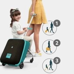 Micro Ride On Luggage Eazy Forest Green