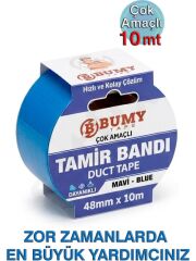 Bumy Tamir Bandı 48 mm x 10 m Mavi