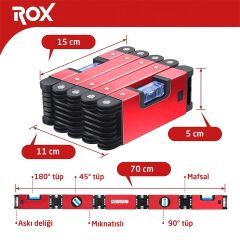 Rox Katlanır Su Terazisi 70cm