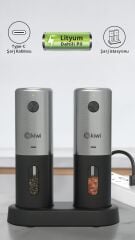 KIWI KSPG 4852 Otomatik Kahve & Baharat Öğütücü - Şarjlı