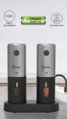 KIWI KSPG 4852 Otomatik Kahve & Baharat Öğütücü - Şarjlı