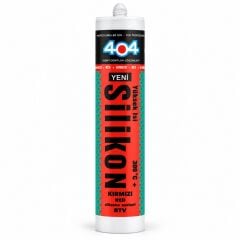 404 RTC Yüksek Isı Silikonlu Sıvı Conta Kırmızı 280 GR