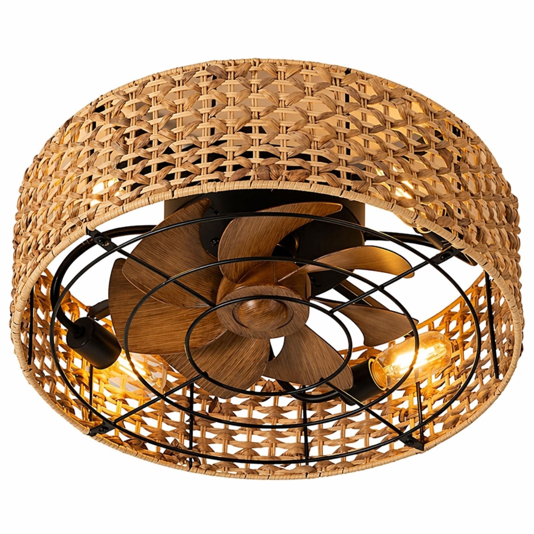 Vanti Hasır Tavan Vantilatörü KCF305 6 Kanatlı 4xE27 120-130 cm