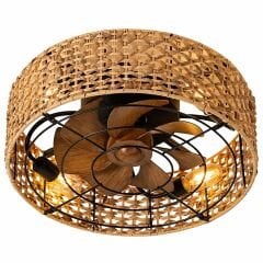 Vanti Hasır Tavan Vantilatörü KCF305 6 Kanatlı 4xE27 120-130 cm