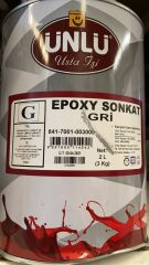 Takım Gln Ünlü Epoxy Sonkat Gri Boya 2 Litre