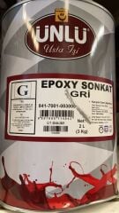 Takım Gln Ünlü Epoxy Sonkat Gri Boya 2 Litre