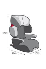 Renolux Renofix Softness Isofix 15-36 Kg Oto Koltuğu Siyah Siyah