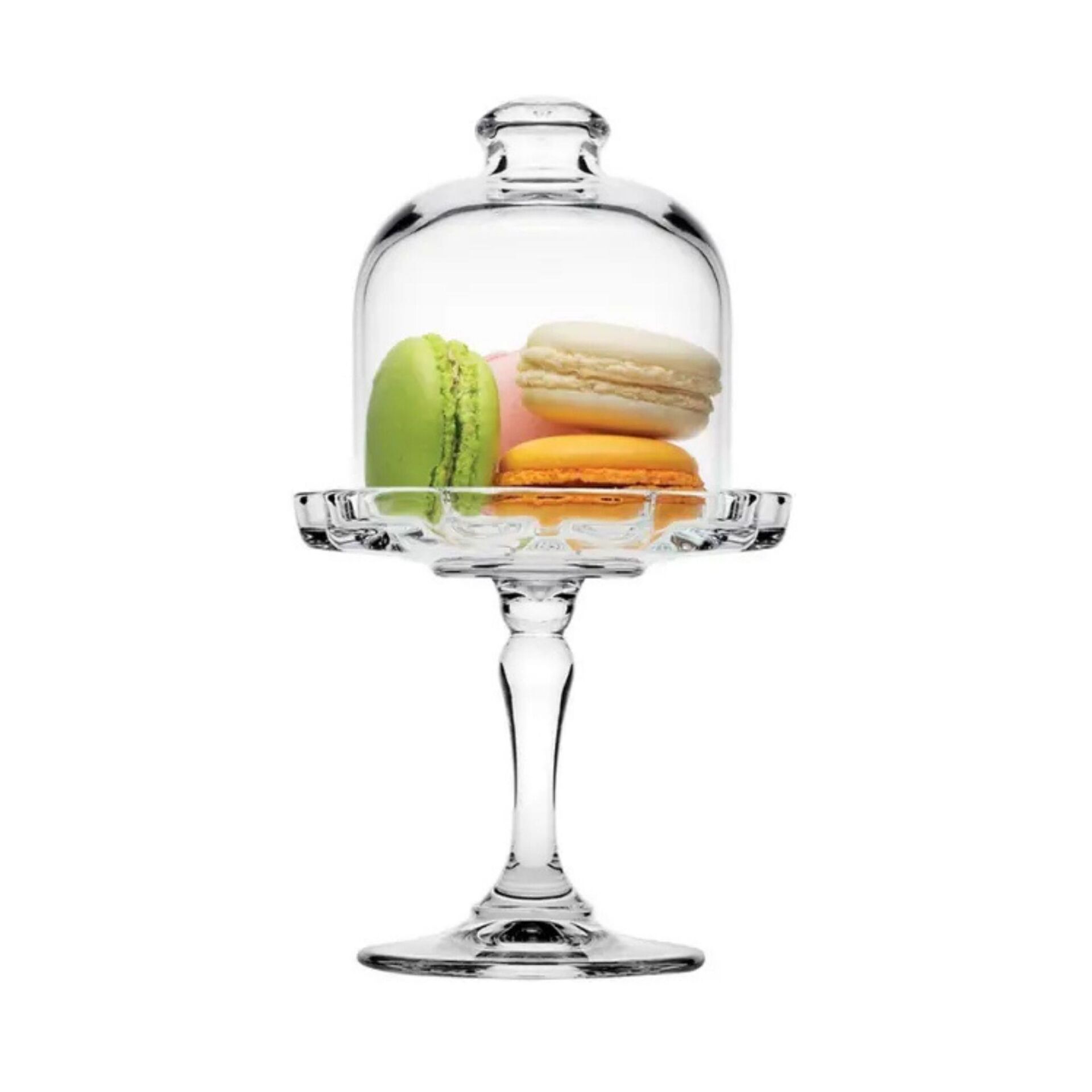 Paşabahçe Patisserie Ayaklı Kapaklı Servis Tabağı