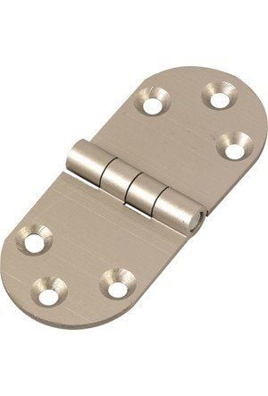 Alüminyum Oval Cumbalı Menteşe Saten 10 cm Sol