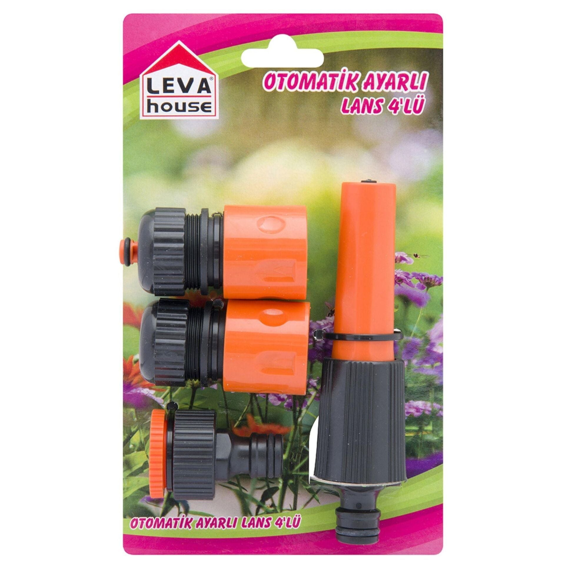 Leva LV-22503 Otomatik 4'lü Sulama Tabancası Seti