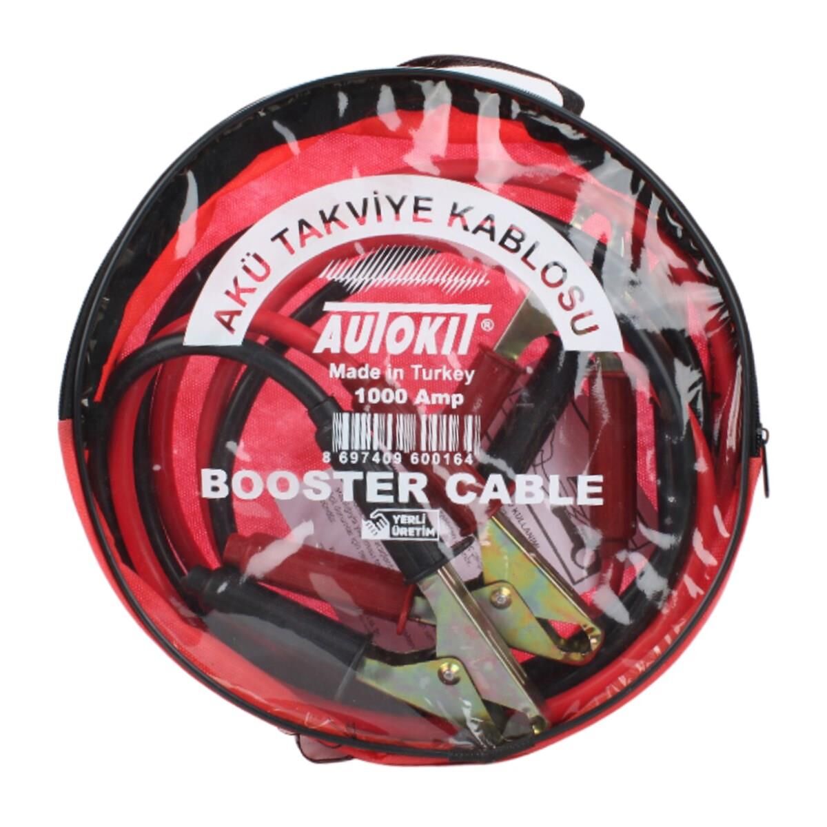 Autokit Akü Takviye Kablosu Şeffaf Çanta 1000 Amp