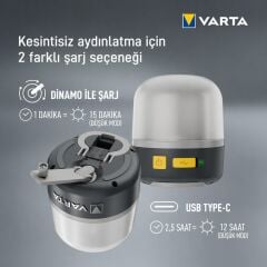 Varta Dynamo Lantern Taşınabilir Aydınlatma