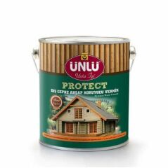 Ünlü Protect Dış Cephe Ahşap Koruyucu Vernik Antik 2,5 Lt