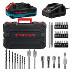 CAT1050 Catpower Darbeli Akülü Vidalama + 70 Parça Aksesuar Seti