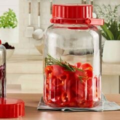 Paşabahçe 750630 Kırmızı Kapaklı Kiraz Kavanoz 2'li