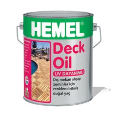 Hemel Deck Oil - Renklendirilmiş Deck Yağı 2,5 Litre Light Oak