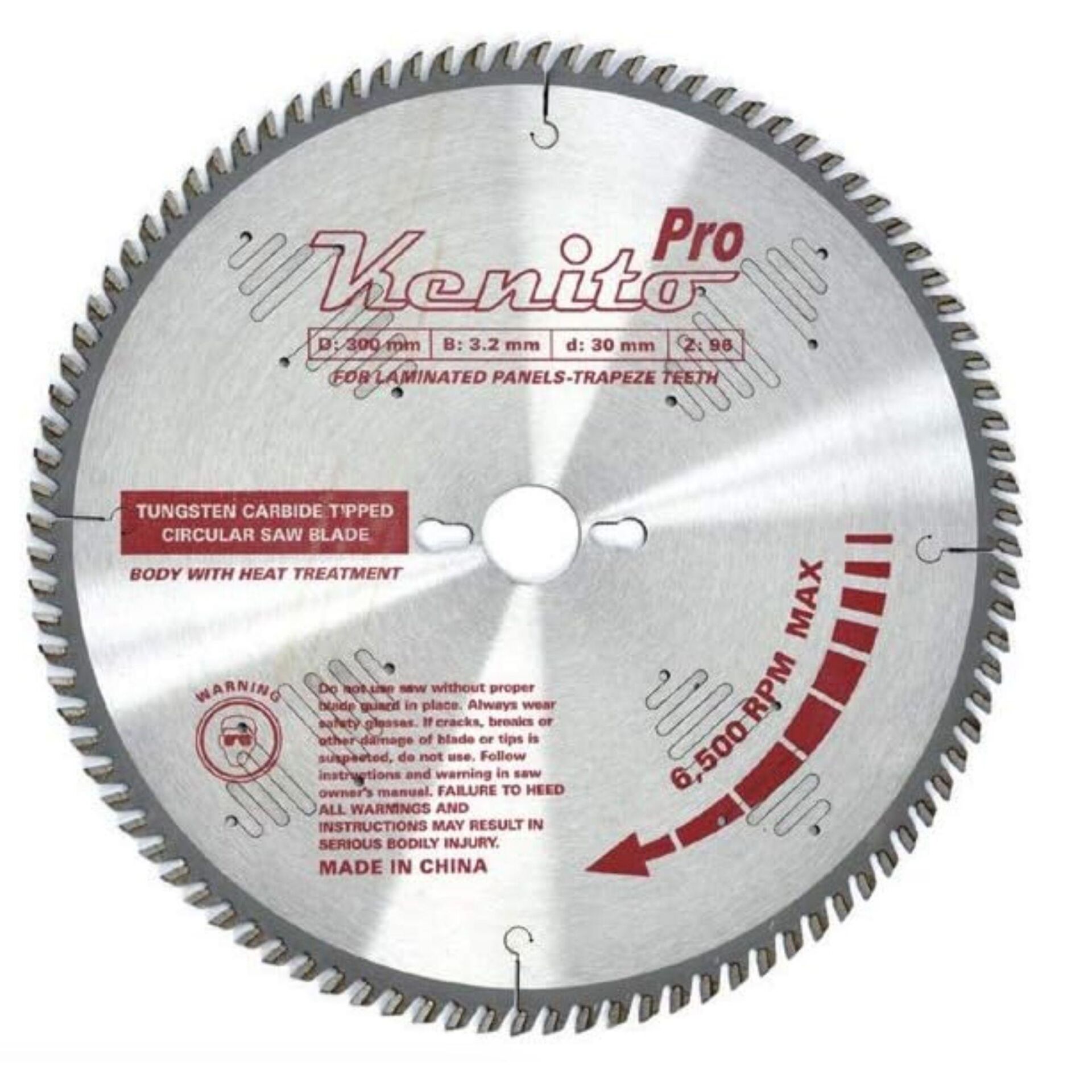 Kenito Daire Testere Trapez 300x30x3.2x2.2mm 96 Diş