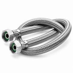 Diamond Flex  Paslanmaz Çelik Tel Örgü Hortum 3/8-3/8 100 cm