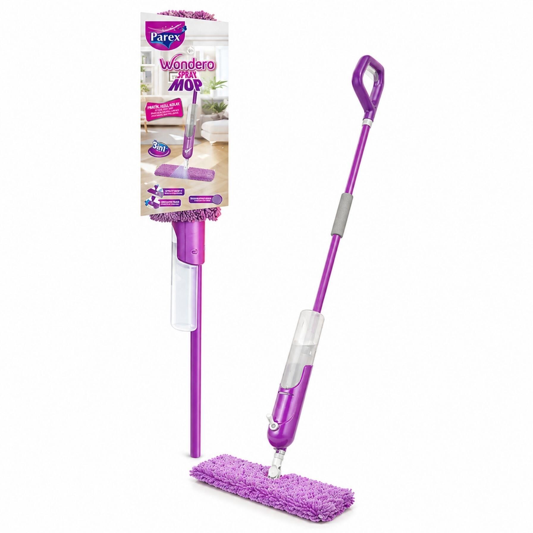 Parex Wondero Sprey Mop Çift Hazneli Temizlik Sistemi