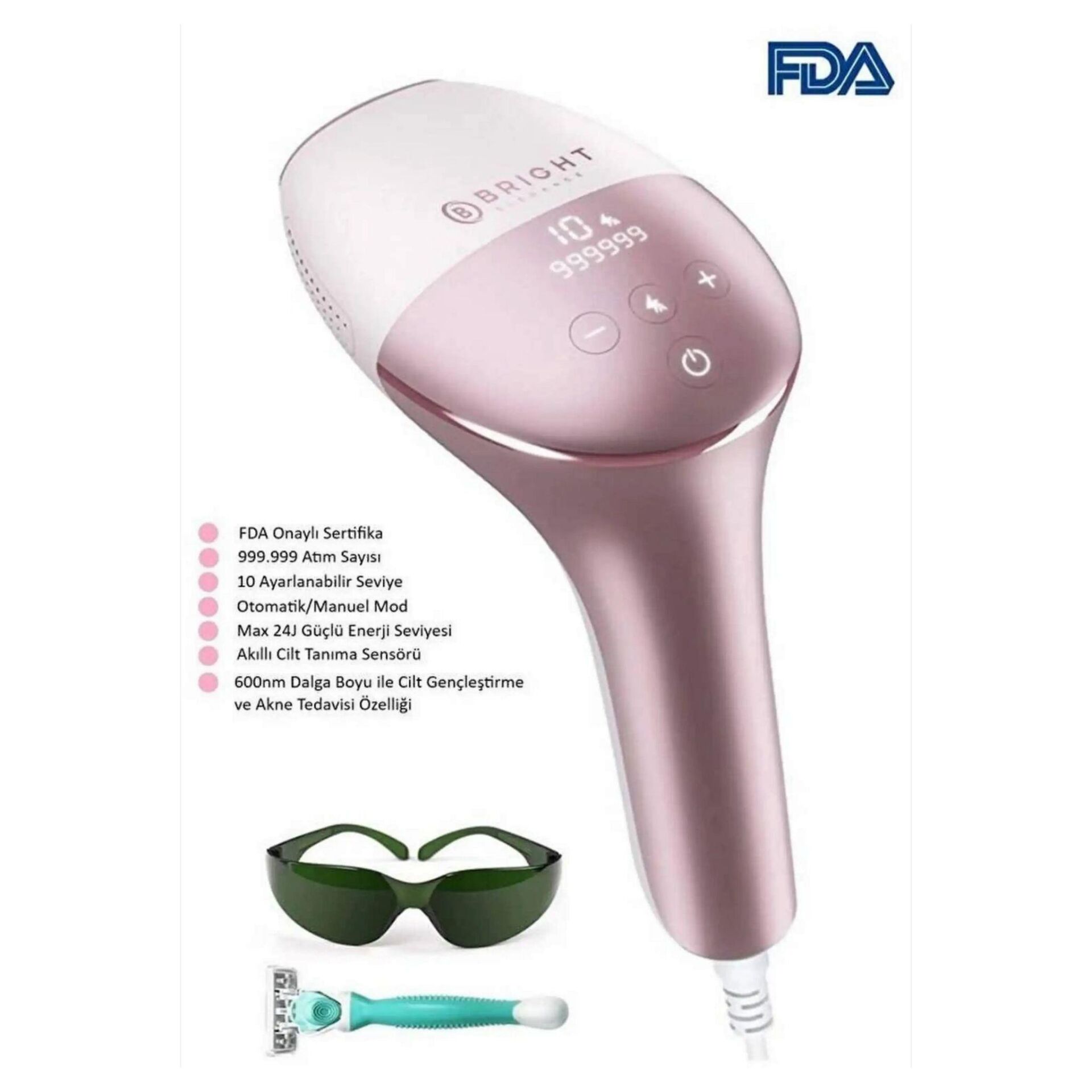 Bright Elegance BE-9020 IPL Lazer Epilasyon Cihazı