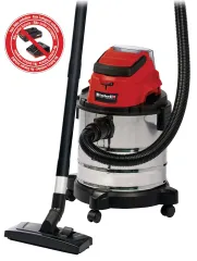 Einhell TC-VC 18/20 Li S - Solo, Akülü Islak/Kuru Süpürge (Akü Hariç)