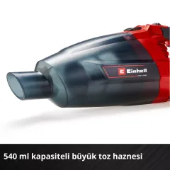 Einhell TE-VC 18 Li - Solo, Akülü Süpürge (Akü Hariç)
