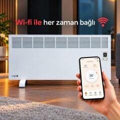 İvigo EPK 2500 Watt Profesyonel Wi-Fi Konvektör Isıtıcı ( Askı Aparatı Dahil )