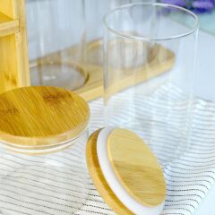 Pacı Alısa Yuvarlak 6'lı Standlı Baharatlık Seti