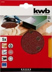 Kwb 120 Kum Daire Zımpara 125 mm 5 Parça - 491912