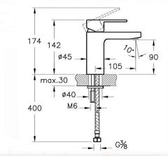 Vitra Fold S Lavabo Bataryası Yüksek