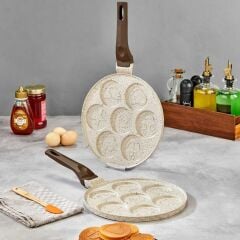 Polochef İnci Döküm Pankek ve Krep Tavası 26 cm - Krem