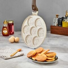 Polochef İnci Döküm Pankek ve Krep Tavası 26 cm - Krem