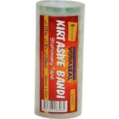 Vodaseal Kırtasiye Bantı 18Mm X 10M Şeffaf (5'li Paket)