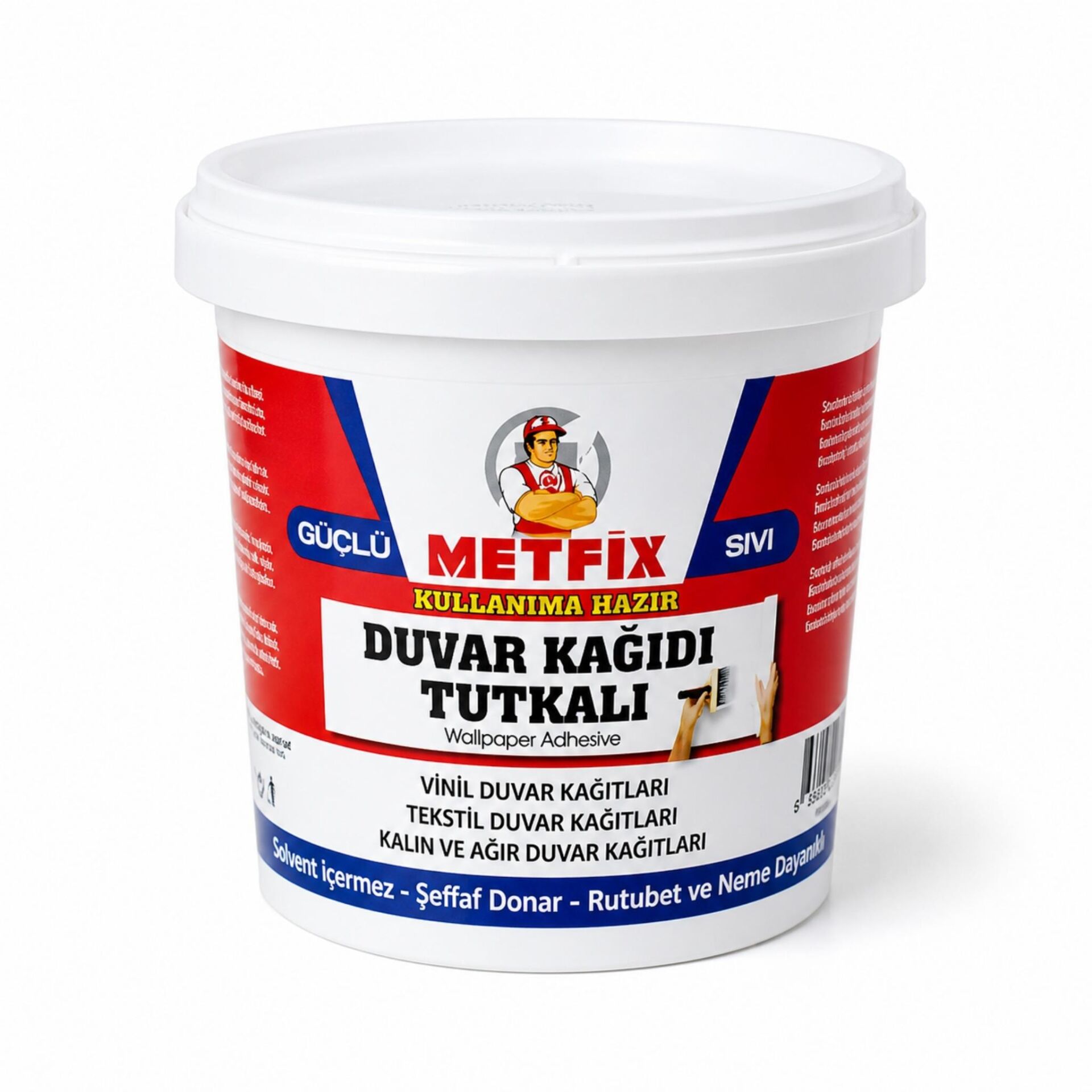 Metfix Ovalit Kullanıma Hazır Duvar Kağıdı Yapıştırıcısı 3 Kg