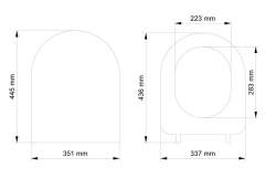 Visam Mimoza Klozet Kapağı Yavaş Kapanan
