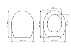 Visam Leylak Klozet Kapağı Yavaş Kapanan