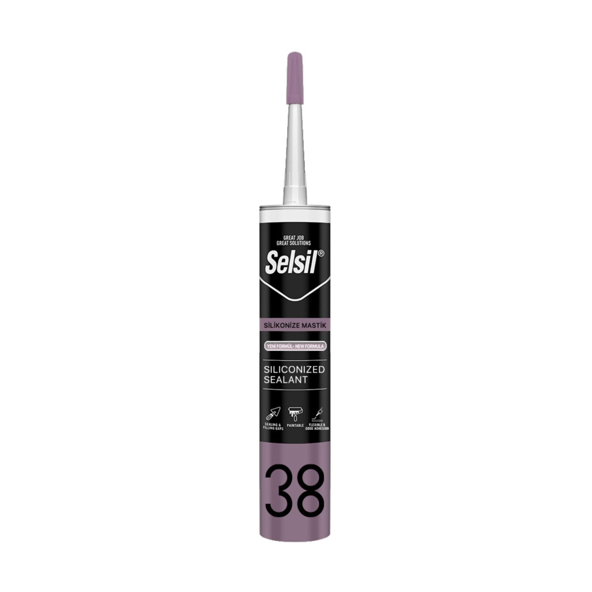 Selsil 21 Silikonize Mastik 500 gr Altın Meşe